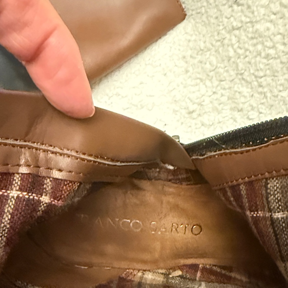 Franco Sarto Leather Boots - Black & Brown - Picture 9 of 9